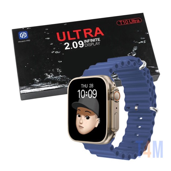 Smartwatch T10 Ultra Series 8 2.09" (Versão para Chamada) Azul
